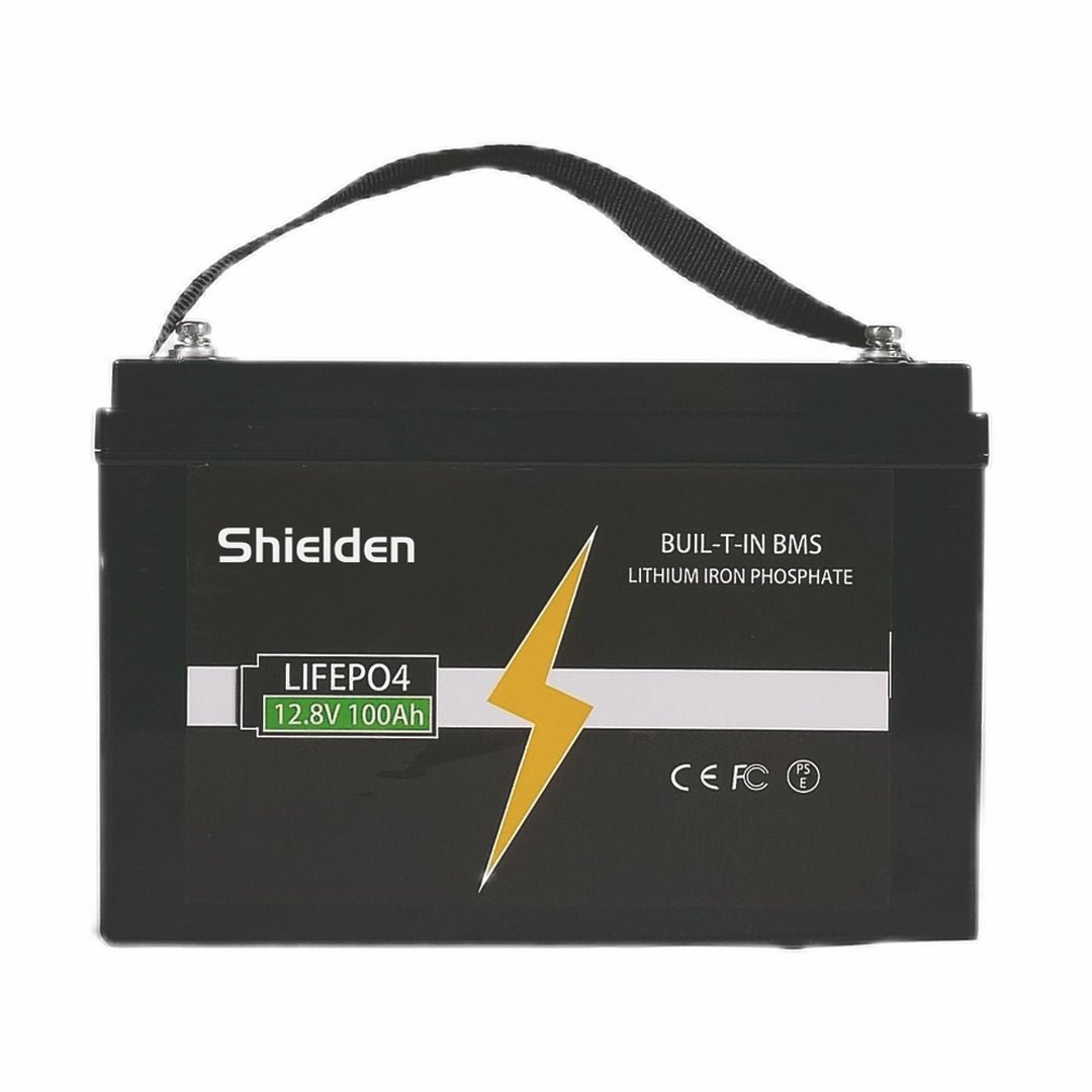 12.8V 100Ah Deep Cycle Energy Storage Battery For Solar, Golf Carts, Marine - SHIELDEN