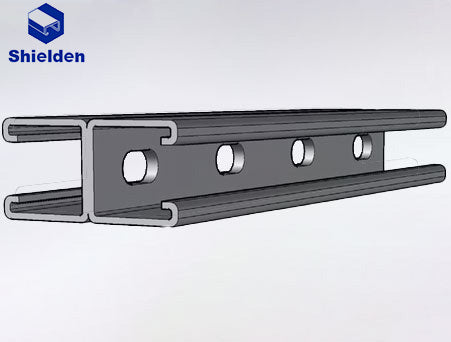 Back to Back Slotted Strut Channel 1-5/8" x 3-1/4" x 3 ft