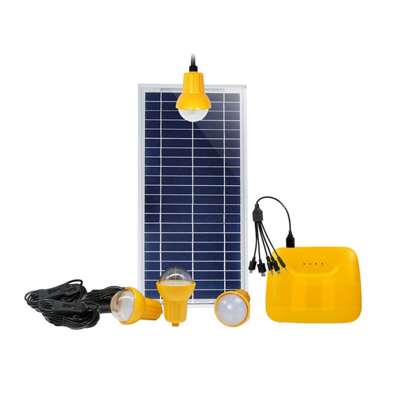 PS - K037T4 Cheap Solar Lighting System with 4 2W LED Bulbs - SHIELDEN