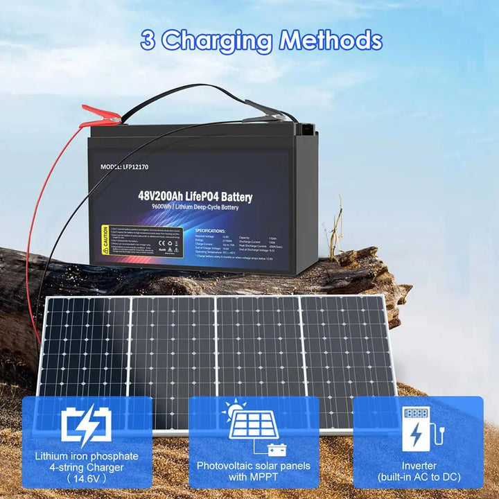 SS-48V200AH LiFePO4 9600wh Battery Pack - SHIELDEN