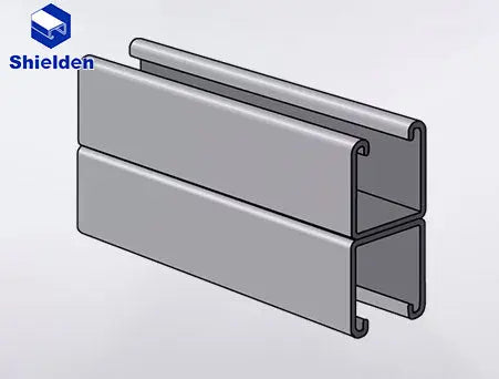 Back to Back Solid Strut Channel 1-5/8" x 3-1/4" x 10 Ft SHIELDEN CHANNEL