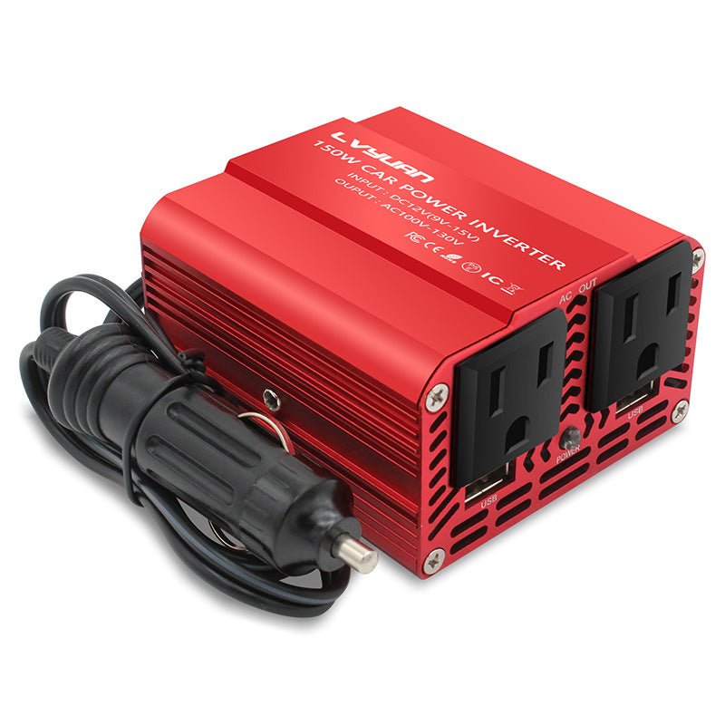 12v to 110v Small Car Inverter 150w - SHIELDEN