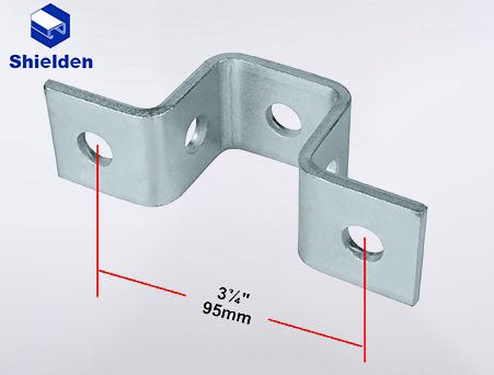 5-Hole U-Support Connector Strut Brackets - 100pcs Package - SHIELDEN CHANNEL