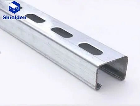 Galvanized Slotted Strut Channel 1 5 8" x 1 5 8" 10 Ft - SHIELDEN CHANNEL