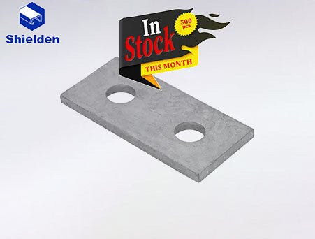 strut 2 Hole Flat Bracket Connector - 150Pcs - SHIELDEN CHANNEL