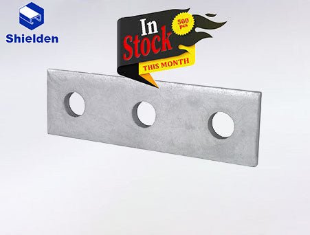 Strut Bracket 3 Hole Flat Connector - 100Pcs - SHIELDEN CHANNEL