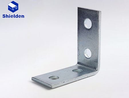 strut l bracket 4 hole 90 degree - 100pcs Package - SHIELDEN CHANNEL