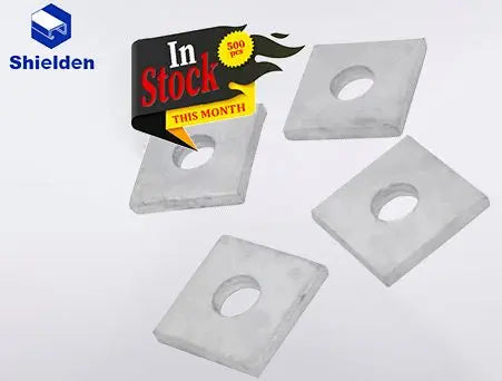 strut Washer 1 Hole Flat Bracket Connector - 400Pcs - SHIELDEN CHANNEL