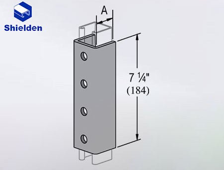 U-Fitting Splice 4 Hole - 50pcs Package - SHIELDEN CHANNEL