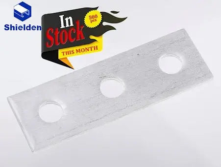 Unistrut 3 Hole Flat Bracket Connector - 100Pcs - SHIELDEN CHANNEL